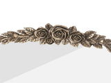 Antique Baroque Arched Wall Mirror Rose Edge Decorative Mirror Fireplace Entryway V767-YSJ-Z113-S