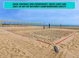 Professional Court Boundary Lines Beach Volleyball Beach Foot Volley Badminton V63-920961
