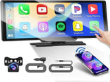 4K 10.26" Touch Dash Camera Cam Dual Car Recorder for CarPlay Android Auto V201-QUEW13147290