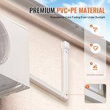 Mini Split Line Set Cover 76.2mm W 3110mm L, PVC Decorative Pipe Line Cover For Air Conditioner with V952-BSKSQFTSKDGX4RGJNV0