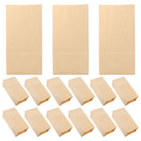 Leak-Proof Kraft Paper Bags Brown for Baked Goods and Takeout 100Pcs V1369-AZ3-W-21318