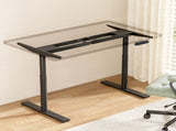 Artiss Standing Desk Frame Only Dual Motor Motorised Adjustable 125KG Load Black HASD-B-M10-BK