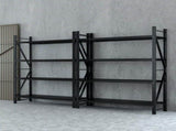 Giantz 4Mx2.4M Garage Shelving Warehouse Rack Black WR-F-20246-200BK-ABCX2