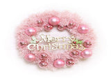 Xmas Wreath for Front Door PVC Xmas Wreath Decoration with Balls Ornaments for Fireplace Wall Home V1294-YM0901-3115240085311