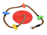 Disc Swing Seat Climbing Rope Colorful High Strength for Kids Children Indoors Outdoors V1294-YM0714-3116210074311