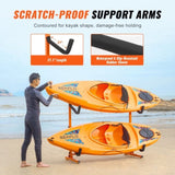 Freestanding Kayak Storage Rack, Kayak Stand for 2 Kayak Canoe Paddleboard, Heavy-duty Steel Kayak V952-DLS2G0000000ADO3DV0
