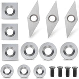 12 pcs Carbide Cutting Inserts Wood Turning Tools Carbide Inserts Wood Turning Gouges V1188-MS-227-0005
