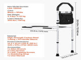 Bed Rail for Elderly, Bedside Assist Rails with Supporting Leg and PU Handrail, Adjustable Height V952-TBZCCBSTBZCBPSMCX001V0