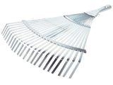 Durable Expandable Rake Head Plated Silver Metal for Garden and Lawn V1370-AZ4-10819