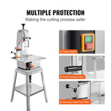 1800W Commercial Electric Meat Bandsaw Stainless Steel Bone Sawing Machine V952-LDSJRJ2200WLXQZ6AV3