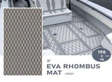Adhesive Marine Decking EVA Foam Boat Flooring Teak Non-slip Mat Cuttable Deck Mat for Motorboat RV V985-EVARHOMBUSMATGREY