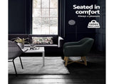Artiss Armchair Tub Chair Charcoal Aston FA-CHAIR-ACC024-CHAR