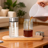 4PCS Borosilicate Glass, 10oz/300ml Reusable Drinking, Portable Glass Juicing V1369-AZ3-W-08680