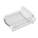 Expandable Dish Rack Stainless Steel Drying Drainer with Drainboard Removable Cutlery Holder for V1294-YM0901-3118250075112