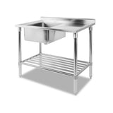 Cefito 100x60cm Stainless Steel Sink Bench Kitchen 304 SSKB-SINK-L100