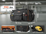 Rolling Tool Bag, 110 lbs Load Capacity, 25 Pockets Heavy Duty Roller Tool Bag with Adjustable V952-GLGJD18YC600UPU23001V0