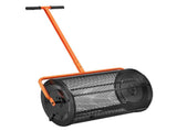 Compost Spreader, 24.4-25.6" Height Adjustable Handle, 24" Wide, Lawn and Garden Peat Moss Roller V952-GTSBJH224INCH29UKV0