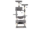 i.Pet Cat Tree 184cm Tower Scratching Post Trees Scratcher Condo House Light Grey PET-CAT-L184-LTGR