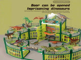 DIY Jurassic Theme Park Building Set for Kids, Creative Dinosaur Arena Toy with Realistic Dinosaurs V1341-ZY-43VALZ7M-326PCS-BROWN