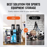 Golf Storage Garage Organizer, 2 Golf Bag Stand Holder and Other Sports Equipment Storage Rack, V952-GEFSNJHSS4G25AL4YV0