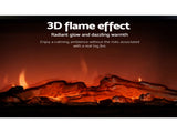 Devanti Electric Fireplace Fire Heaters 2000W EFL-C-1500-BK