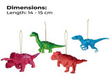 Christabelle 4 Dinosaur Christmas Ornaments Assorted Novelty Figures 15cm Xmas Tree Decorations 112_SHD2014
