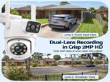 UL-Tech Wireless Security Camera Outdoor Indoor, 2.5K Dual Lens Pan Tilt, 4MP IP Camera, CCTV-IP-DUAL-PTZ-2M