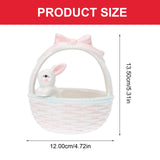 Easter Bunny Candy Dish Ceramic Basket Bowl Fruit Bowls Key Holder Ring Holder Rabbit Easter Home V1189-WXFWAL-20260326-02613