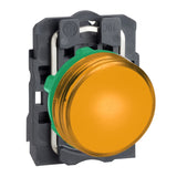 Schneider Electric Harmony XB5 230-240VAC Plastic Pilot Light, 22 mm Diameter, Orange V1202-V1-SCDXB5AVM4