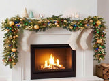 Christabelle 2.74m Deluxe Mountain Pine Christmas Garland Pre Lit Multi Function LED Timer Indo 112_SENDMP274