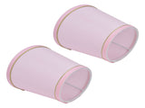2PCS European Style E14 Lamp Shade Pink Lampshade for Chandelier Table Wall Lamps Home Decoration V1294-YM0710-3119210206111