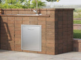 Pull Out Trash 50x58x57.4 cm Raised Style Trash Bin with Pull-Out Tray Stainless Steel Trash V952-CTGSHGLJCTG000001V0