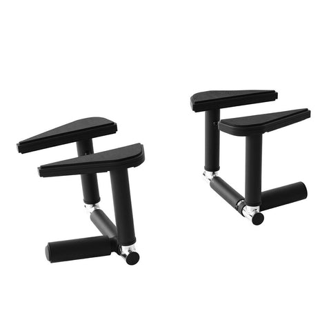 Everfit 2Pcs/Set Pull Up Bar Portable Foldable Dip Station Multi Gym 120kg Home Power Station Black PUB-A-5011A-BK