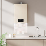 1Set Wall Storage Rack White Plastic Pegboard for Kitchen and Garage Organization V1192-AZ-W-26772