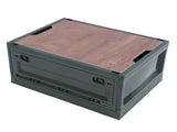 Foldable Camping Storage Box with Lids Versatile Stackable Movable Portable Camping Storage Bin with V1294-YM0901-3117240206314