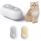 White Grey & White Yellow Combo Spray Comb 2pcs, Cat Grooming Massage Tool V1221-XM-LB421-GM30