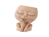 Face Planter Pots Head Planter Face Flower Pot Head Planter for Indoor Outdoor Plants with Drainage V1294-YM0717-220822TW05-1