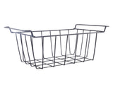 2 Pcs Freezer Wire Storage Basket PE Coated Hanging Rack Organizer Bin Black for Refrigerator V1294-YM0706-3113230263711