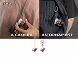 Mini camera retro version, wearable mini camera - 1080P high-definition video, 0.96-inch IPS screen, V1105-YAZXJ-01