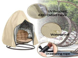 Waterproof Swing Egg Chair Cover with Zipper,Wind-Proof Swing Chair Cover with Bottom Buckle,Outdoor V1370-AZ4-06007