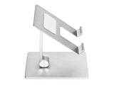 Adjustable Phone Stand Aluminum Alloy Reusable Tablet Holders Rack for Office Home BedroomSilver V1294-YM0714-3113210243412