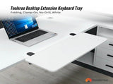Tooleroo Folding Tray Desk Extender - Clamp-On Table Extension Shelf White V238-SUPDZ-42441622716496