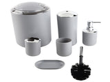 6pcs/set Bathroom Accessories Set Toothbrush Holder,Trash Can,Soap Dispenser V1294-YM0901-JY20664-03