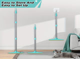 Blue Yellow pet hair remover broom, pet cleaning supplies, pet hair removal, Australian pet owners, V1347-135-YEL-35254