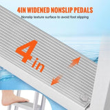 Dock Ladder, Retractable 5 Steps, 350 lbs Load Capacity, Aluminum Alloy Pontoon Boat Ladder with V952-MTZTSSSWJFHXJQFTNV0