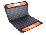 60W 18V Portable Solar Panel Kit Dual USB Port Monocrystalline Folding Solar Charger with Support V1294-YM0901-3111240089311