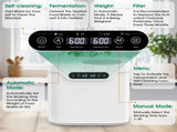 4L Electric Composter in White for Kitchen Food Waste Recycling V178-59338