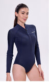 2MM jellyfish suit diving wet clothes jellyfish suit snorkeling swimsuit super elastic skin-friendly V1102-AQ-012BLUE-S