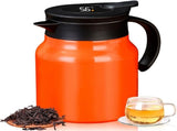 Vacuum Insulated Tea Pot With Infuser Filter, 18 8 Stainless Steel Double Wall Thermal Carafe With V1237-ZY-807-293