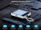 CHOETECH B832-BL Mini 35W 10,000mAh Power Bank with LED Display USB-C Cable Light Blue V28-ELECHOB832BL